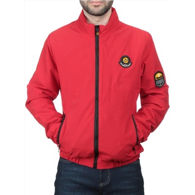 EM25057 RED Куртка-бомбер мужская демисезонная (100 гр. синтепон)