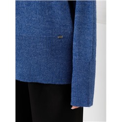 Свитер вязаный синего цвета