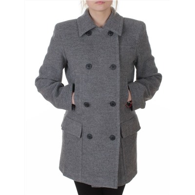 NWa0137-1 GRAY Полупальто демисезонное женское (шерсть)