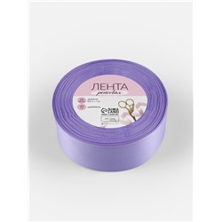 Лента репсовая, 40 мм, 23±1 м, сиреневая №21