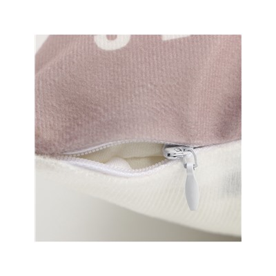 Наволочка декоративная новогодняя «Этель. Jingle bells», 40×40 см, велюр