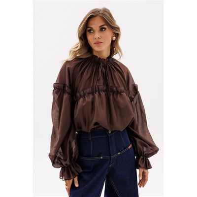 Блуза EOLA 2936 шоколад