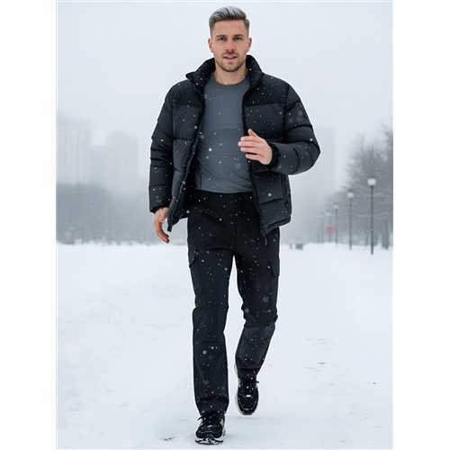 Брюки спортивные софтшелл MTFORCE мужские черного цвета 2403Ch Размеры 48 (M), Сезон Весна-осень, Пол Мужской