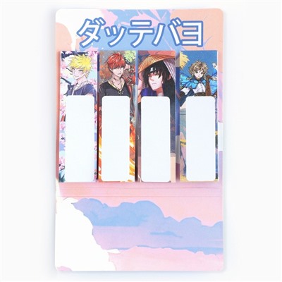 Стикеры закладки 4 шт., по 20 л. «Аниме»