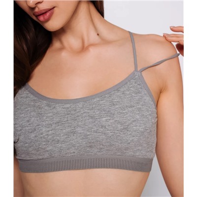 Топ #КТ1937 (1), серый меланж