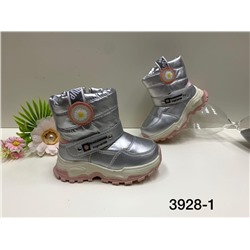 Колобок 3928-12-МП/Z Полусапожки детские серебр нейлон+иск кожа, подклад нат шерсть