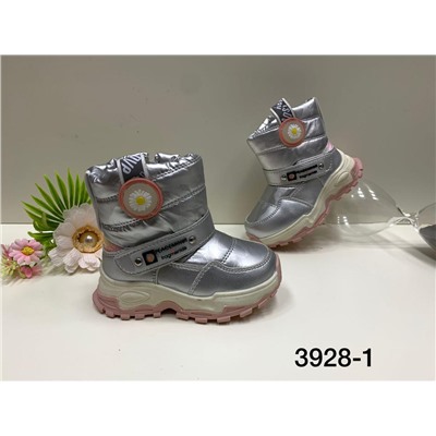Колобок 3928-12-МП/Z Полусапожки детские серебр нейлон+иск кожа, подклад нат шерсть