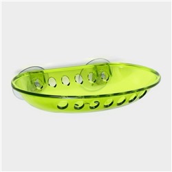 Мыльница на присосках Bath Collection, пластик, 15.5×9.5×3 см, МИКС