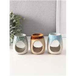 Аромалампа для эфирных масел «Полоски», керамика, 8.2×6.3×6.3 см, МИКС