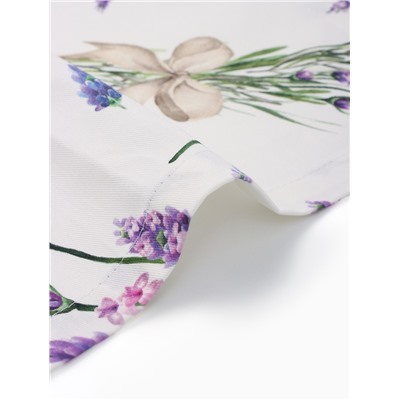 Набор салфеток с декоративными кольцами «Этель» Lavender, 40×40 см - 4 шт., 100% хлопок, саржа