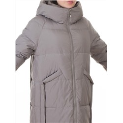 018 GRAY Пальто зимнее женское (200 гр. холлофайбер)