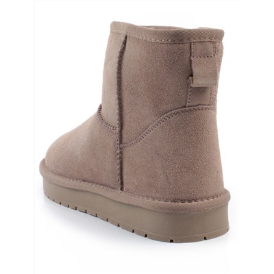 04-PF5854-4 GRAY/BEIGE Угги женские (натуральная замша, 100% шерсть)