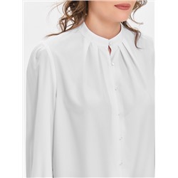 Блузка белая с длинным рукавом