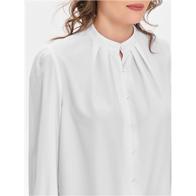 Блузка белая с длинным рукавом