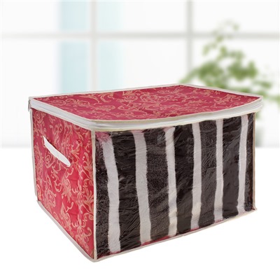 Кофр для хранения вещей 45×35×30 см, цвет бордовый