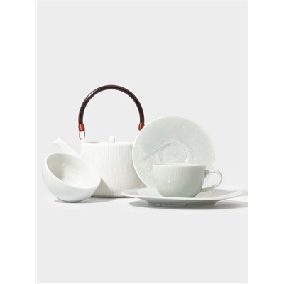 Тарелка глубокая Magistro Willow, d=20.4 см, 800 мл, фарфор, голубая