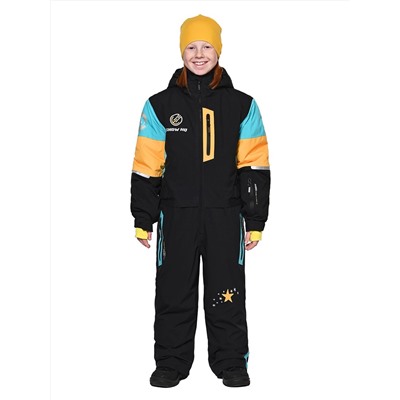 Комбинезон T-9080 Черный-голубой