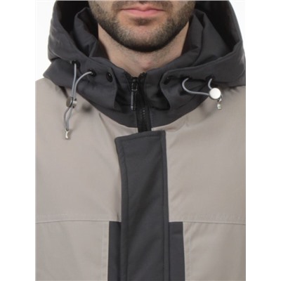 8875 DK. GRAY BEIGE Куртка мужская зимняя облегченная (130 гр. холлофайбер)