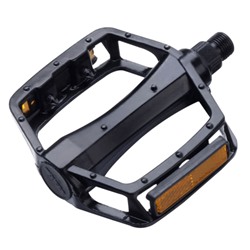 Педаль для MTB MIXIEER MX-P803 алюминиевая, чёрный цвет, картридж. ось 2S из бористой стали, сталь. подшипники, рефлектор, 100х108мм, 9/16, /уп 50/