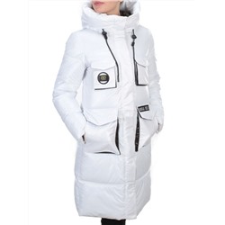 2187 WHITE Куртка зимняя женская AIKESDFRS (200 гр. холлофайбера)