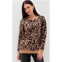 Джемпер TP322-15703 beige leopard