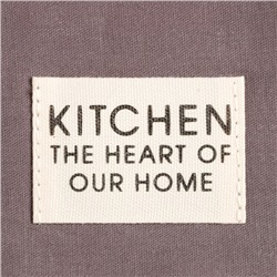Дорожка на стол Этель Kitchen 40×150 +/-5 см, серая, 100% хлопок, саржа 220 г/м²