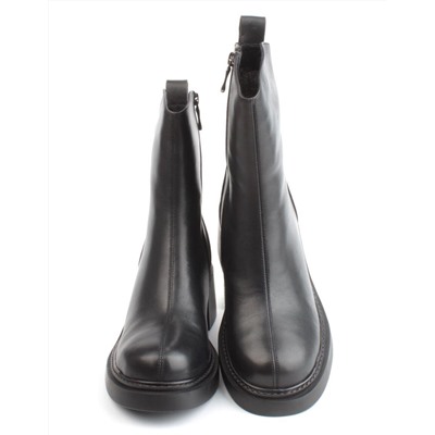 04-M3-L806 BLACK Ботинки зимние женские (натуральная кожа, натуральный мех)