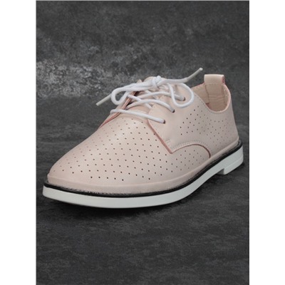 03-PDXL94-2 PINK Полуботинки женские (натуральная кожа)