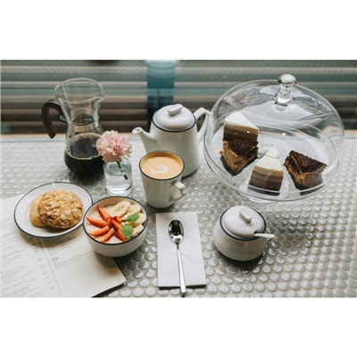 Сахарница с ложкой Magistro «Морской бриз», 250 мл, фарфор, белая