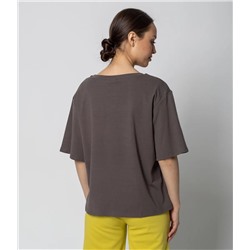 Футболка #КТ202 (3), серо-зелёный