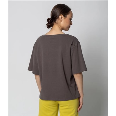 Футболка #КТ202 (3), серо-зелёный