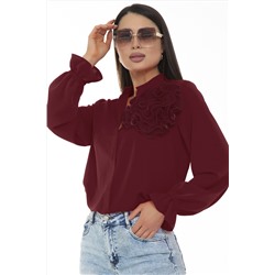 Блузка с цветком из органзы