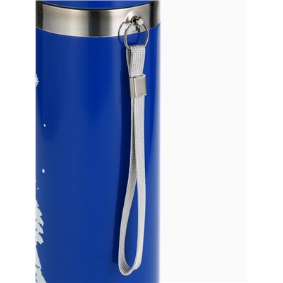 Термос с подвесом новогодний «Зимняя сказка», 500 мл, синий