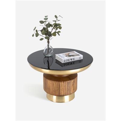 Столик журнальный «Грильяж», 76×76×51 см, железо, дерево