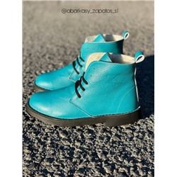 Ab.Zapatos 4619/2 turquesa+PELLE Mochibol acuarios