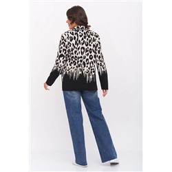 Жакет Д 3303/черно-бежевый