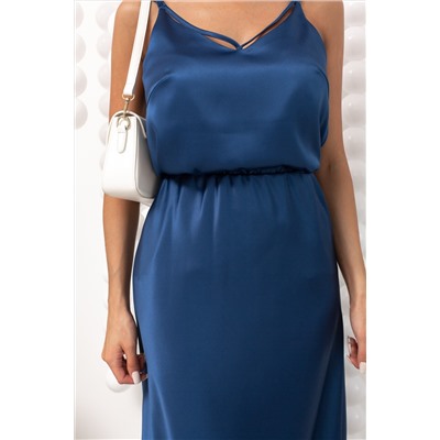 Атласный синий топ Эйрин №5