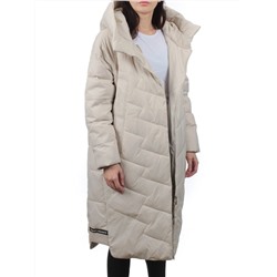 3066 LT. BEIGE Пуховик зимний женский (80% пух, 20% перо)