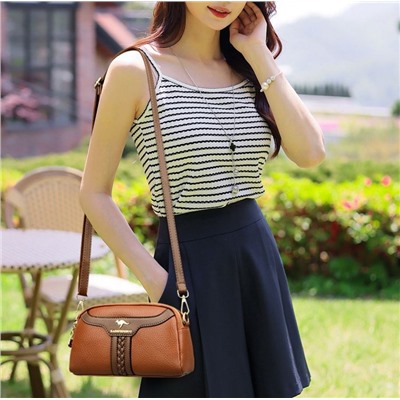 KAIDIFEINIROO Сумка женская с двумя ремнями  8757