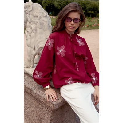 Блузка P612-1110 bordo
