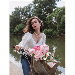 Чокер «Морская звезда», цвет белый в серебре, 42 см