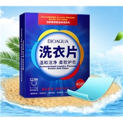 Листовой порошок для стирки белья Bioaqua (40шт)