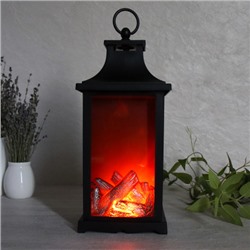 Светильник фонарь настольный Камин 30 см / YR1168 /уп 24/от батареек