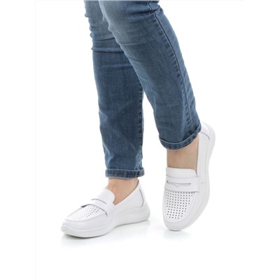 06-ST9183-2 WHITE Туфли летние женские (натуральная кожа)