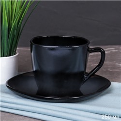 Чайная пара 2 предмета ПАРА квадратный черный BFB220C-12 (BLACK) (уп 8) Эфиопия