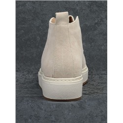 01-5173-5 BEIGE Ботинки демисезонные (натуральная замша, байка)