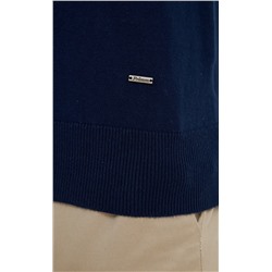 Джемпер мужской в полоску P321-15215 синий-охра