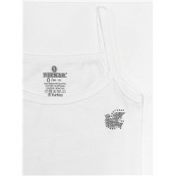 4108-01 Майка для девочек белая (BAYKAR)