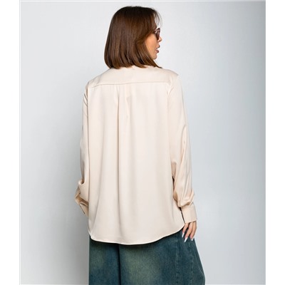 Рубашка #ОКТ085005, кремовый