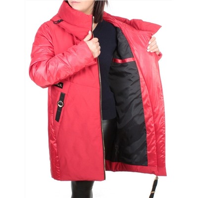 ZW-2128-C RED Пальто зимнее женское (холлофайбер) BLACK LEOPARD